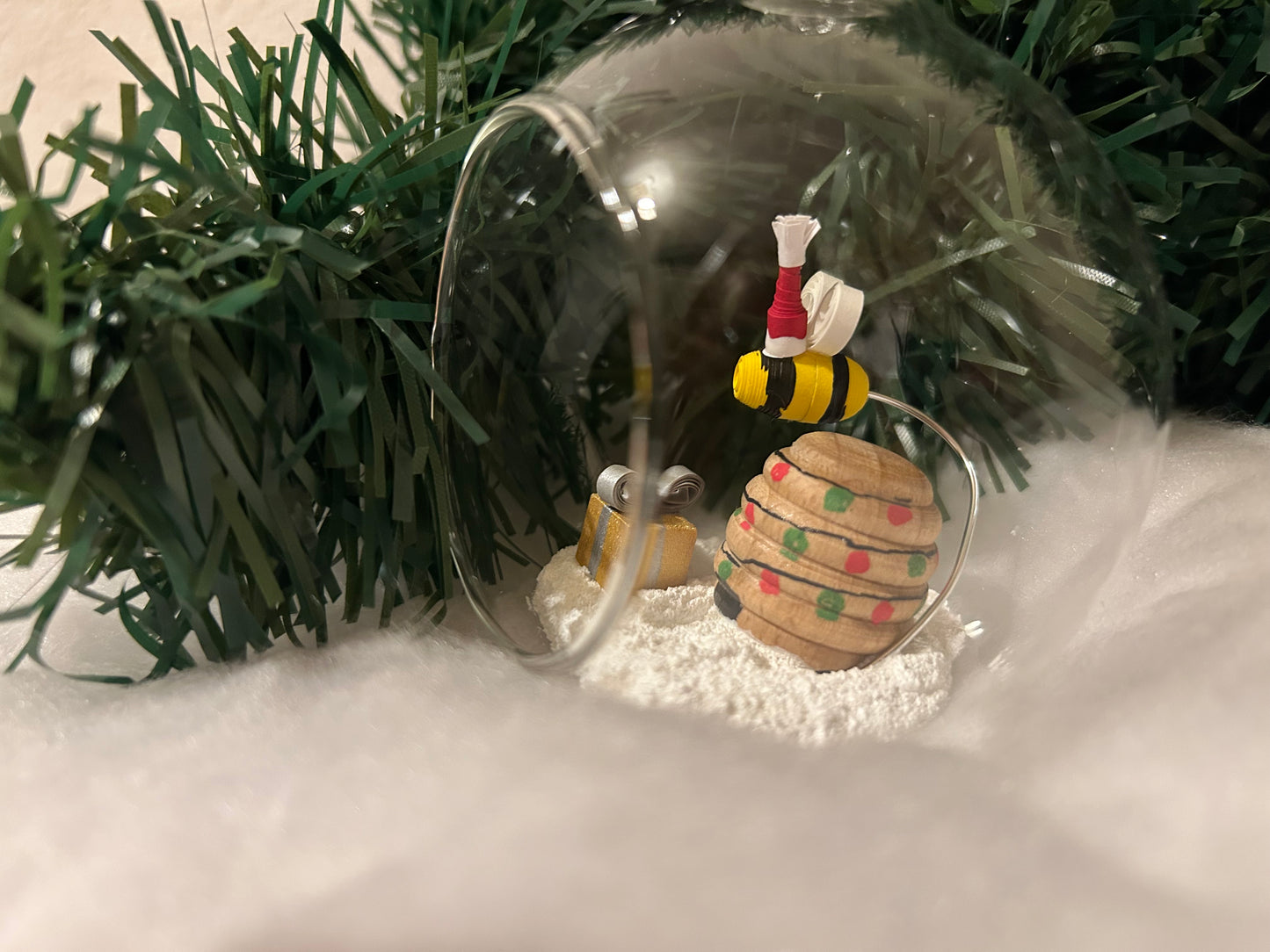 Santa Bee bauble