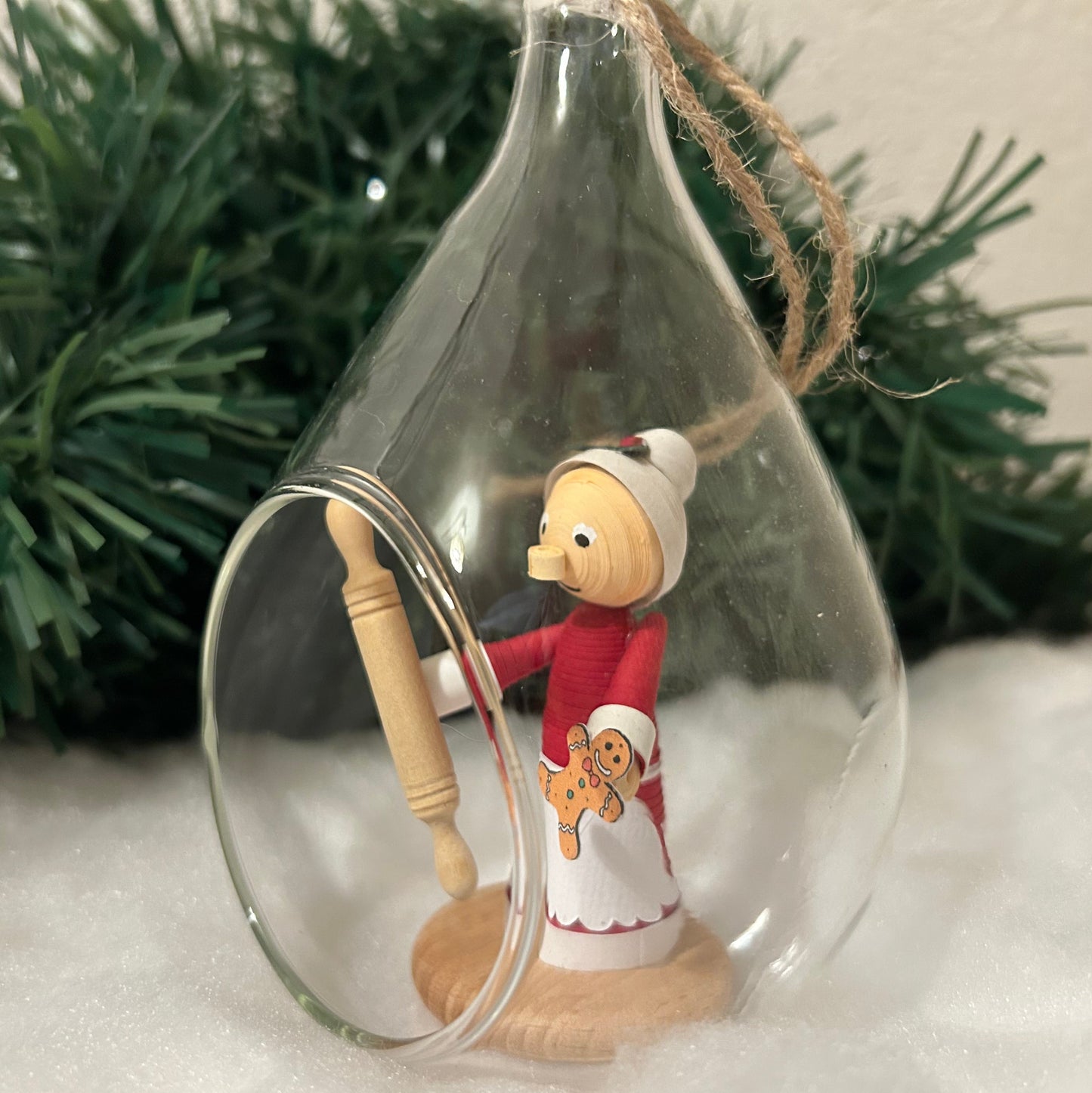 Mrs Claus baking bauble
