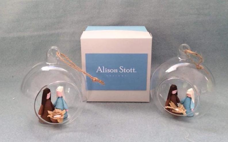 Mary and Joseph bauble