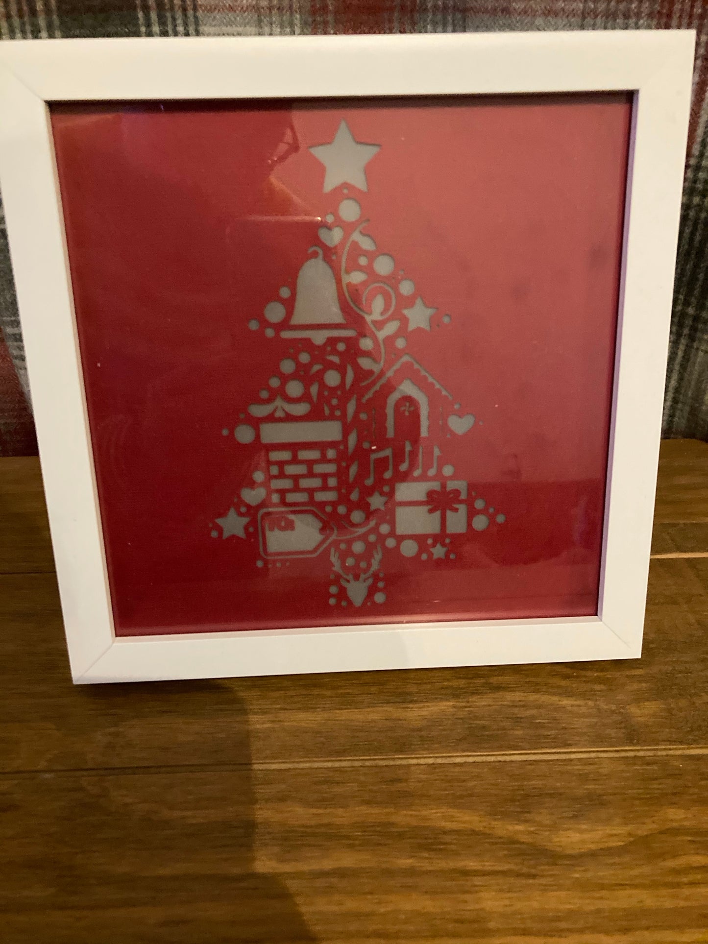 Light up Christmas frame