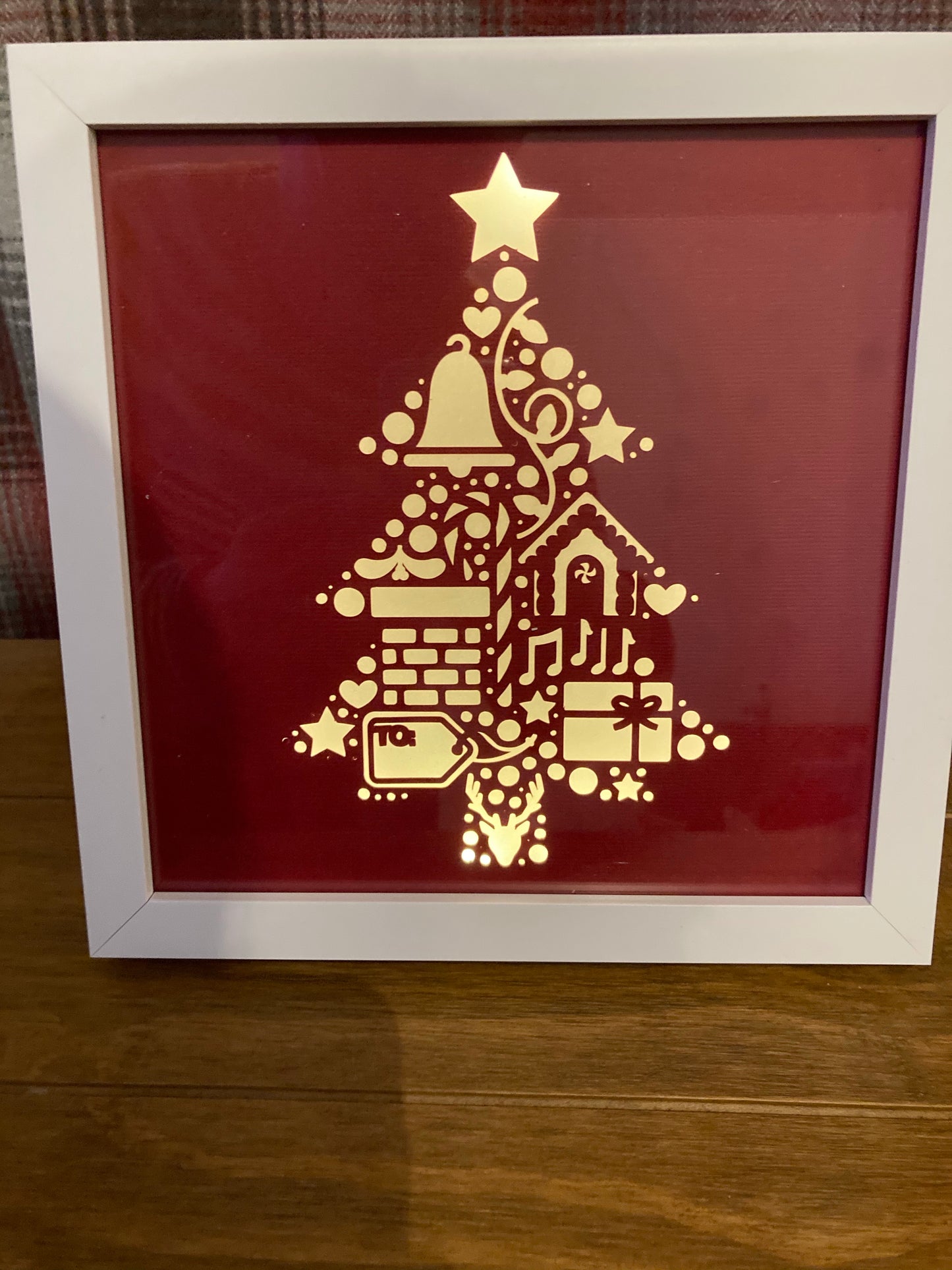 Light up Christmas frame