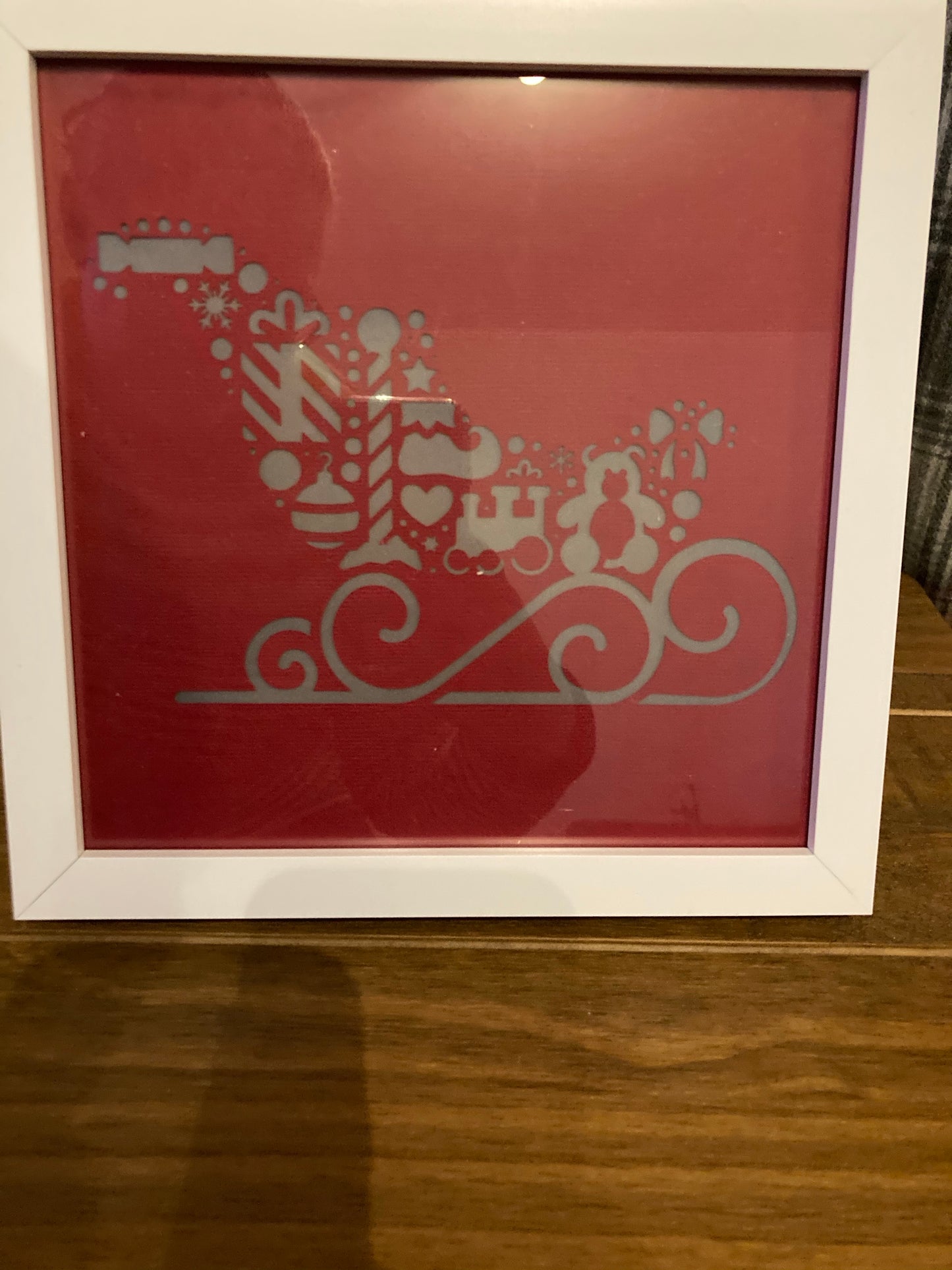 Light up Christmas frame