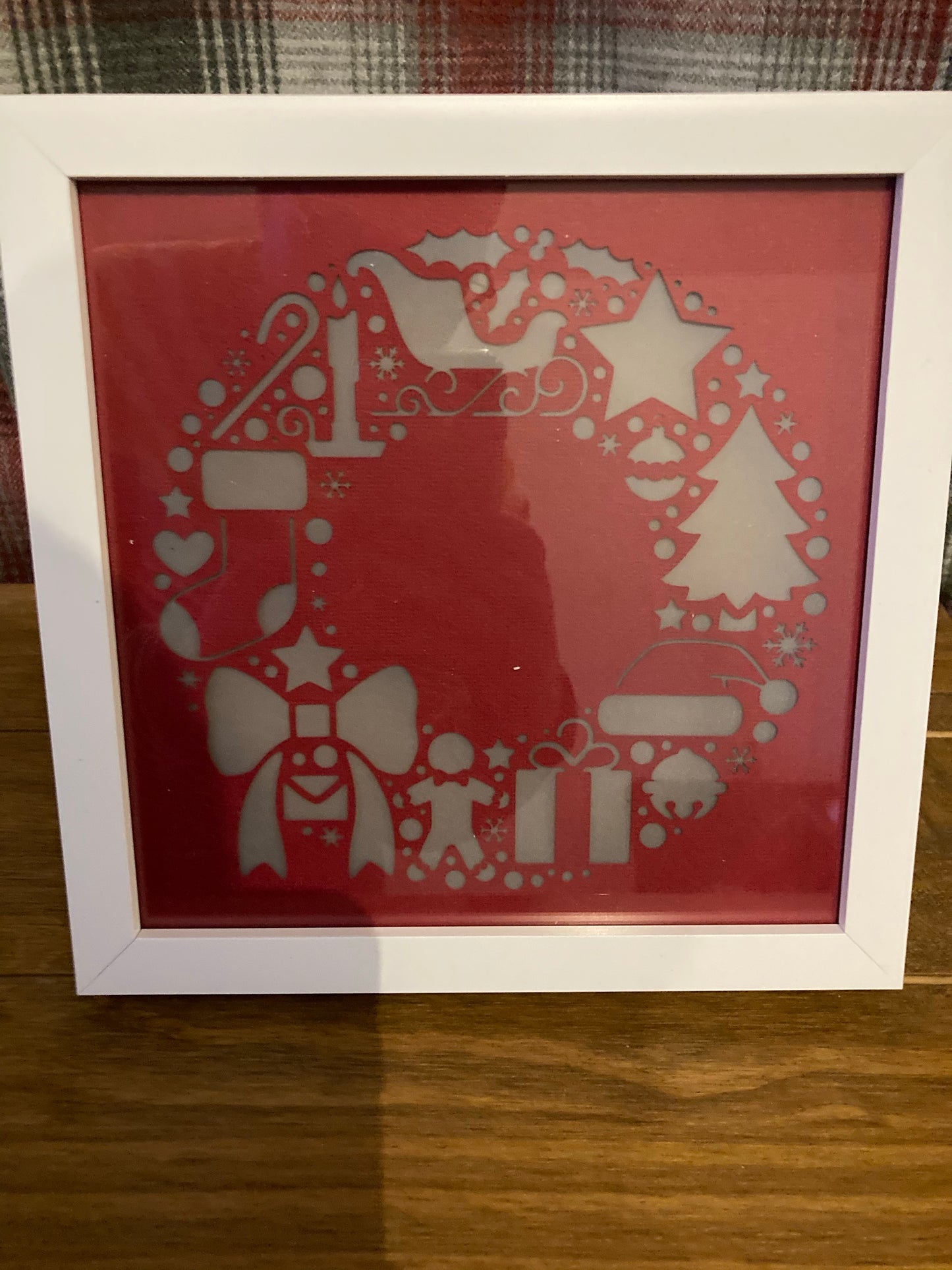 Light up Christmas frame