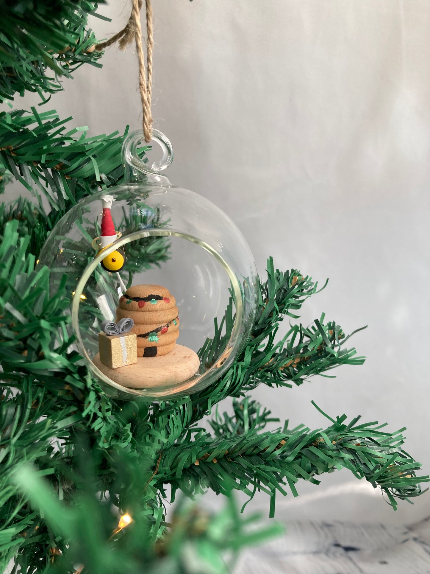 Santa Bee bauble