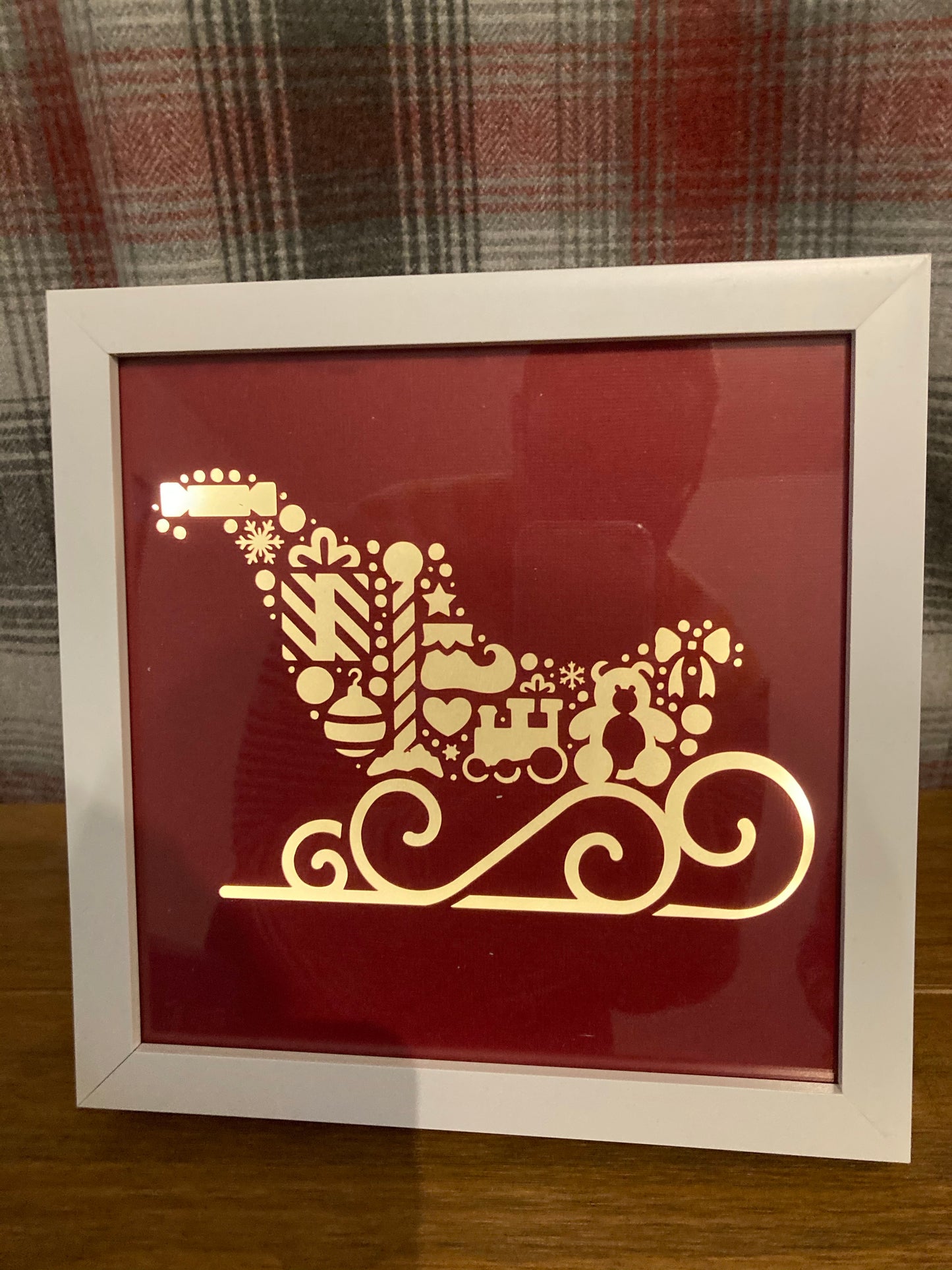 Light up Christmas frame