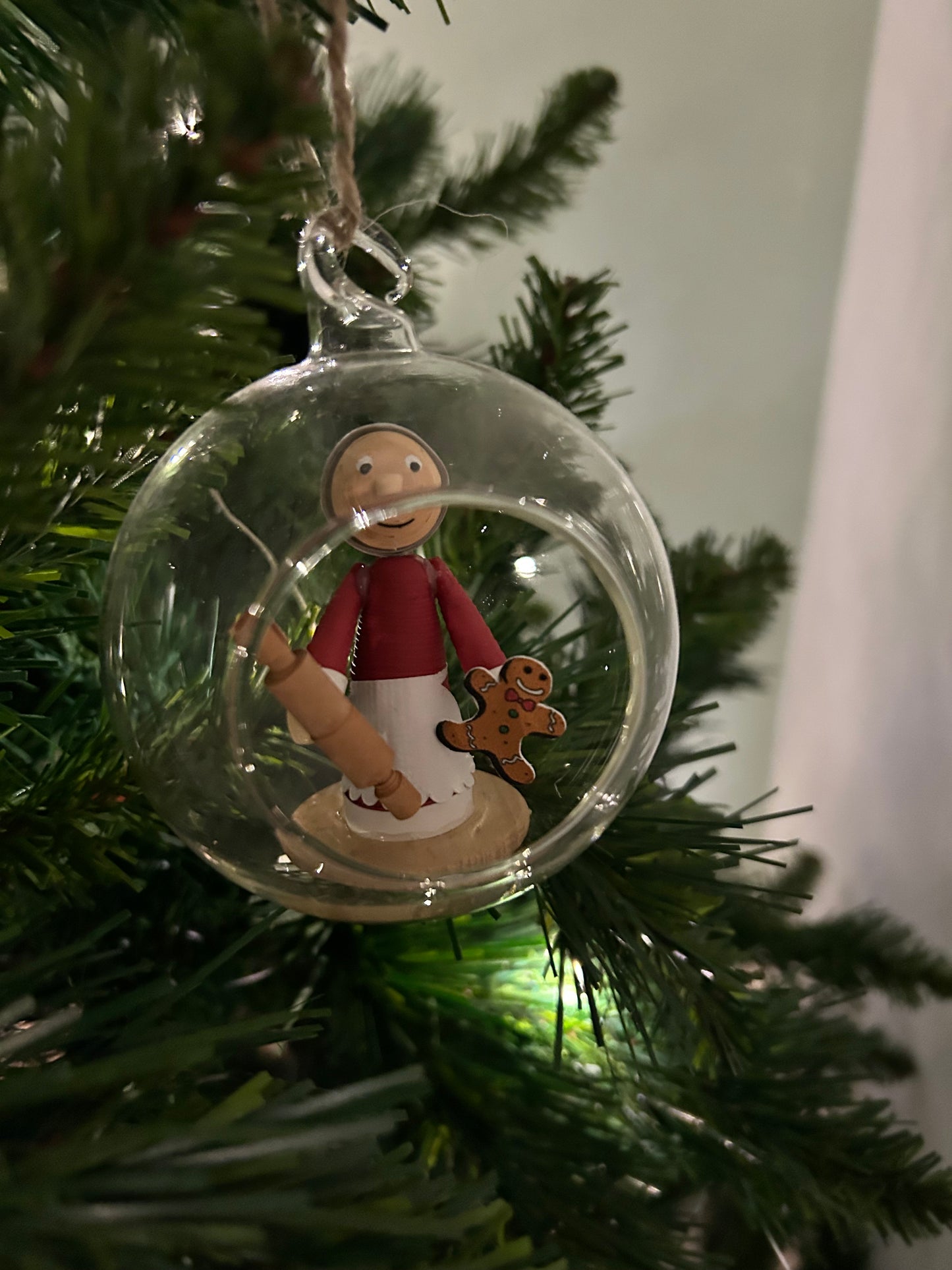Mrs Claus baking bauble