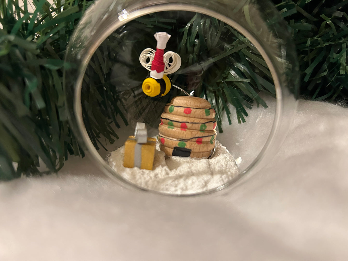 Santa Bee bauble