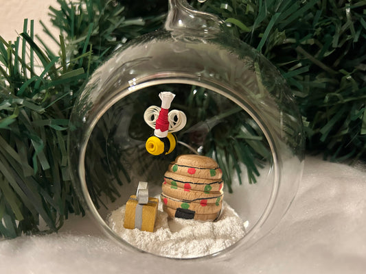 Santa Bee bauble
