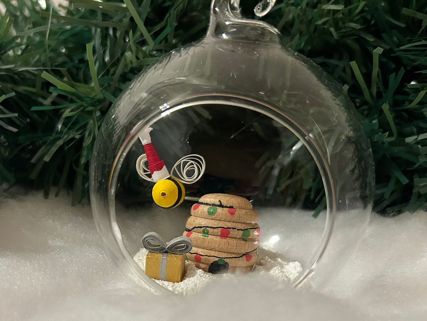 Santa Bee bauble