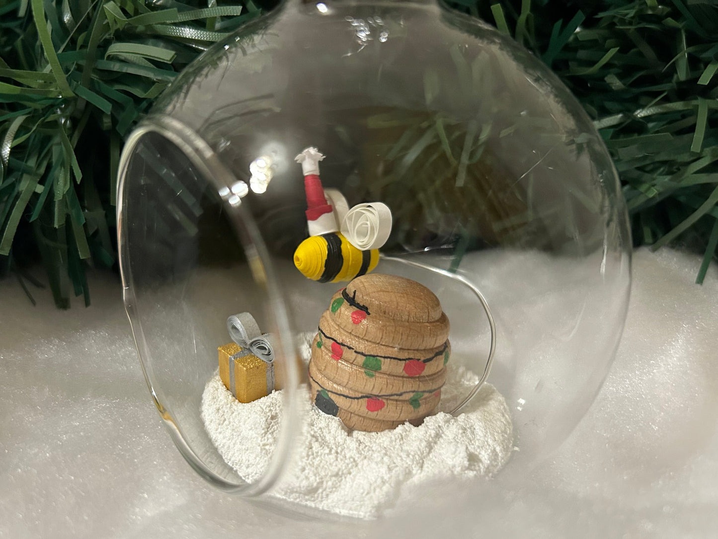 Santa Bee bauble