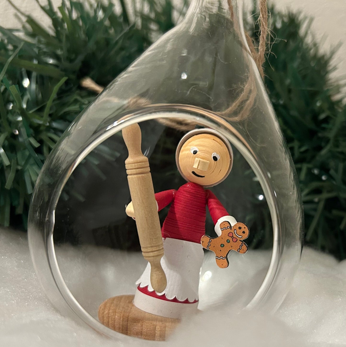 Mrs Claus baking bauble