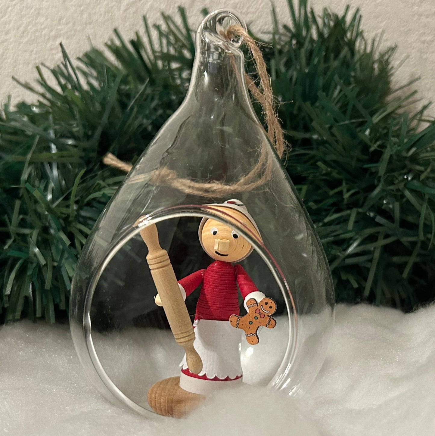 Mrs Claus baking bauble
