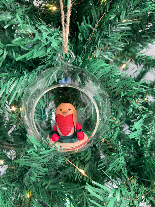 Christmas Robin bauble