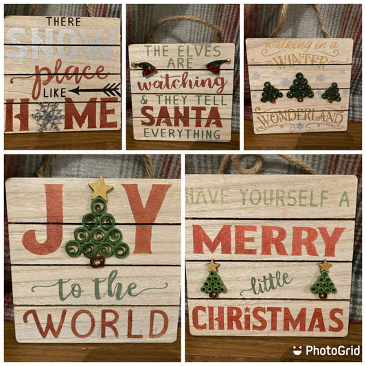 Christmas plaques