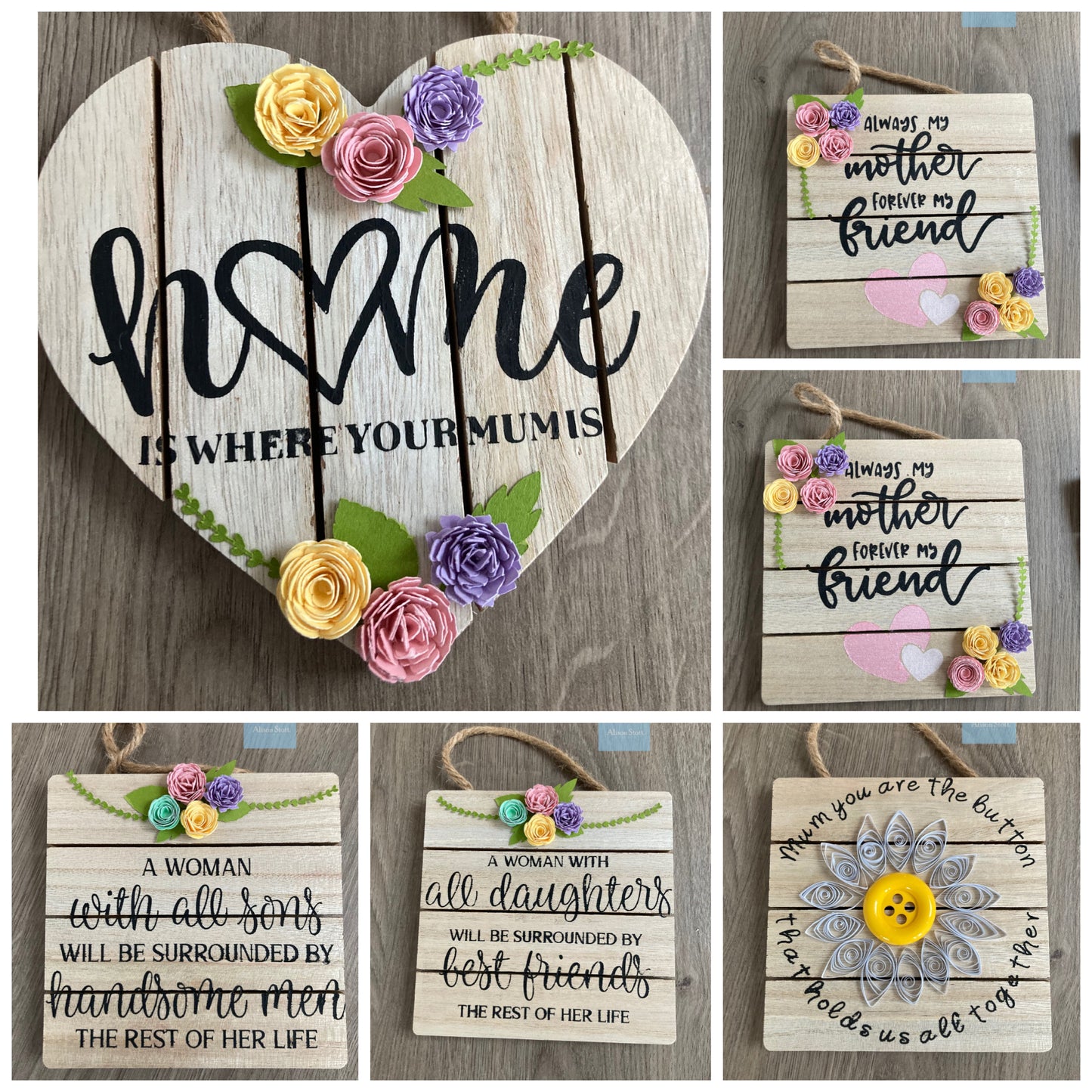 Mother’s Day wooden plaques