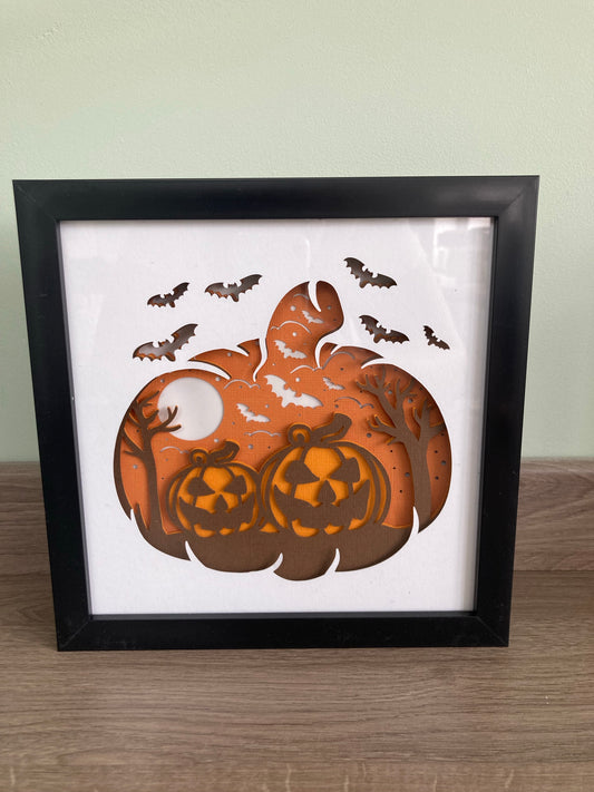 Halloween frame pumpkin 1