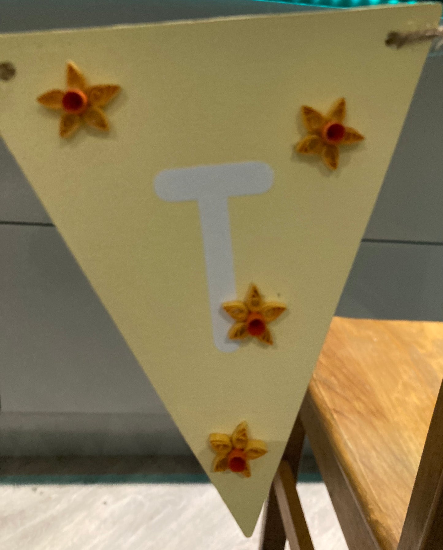 Easter Bunting (wooden)