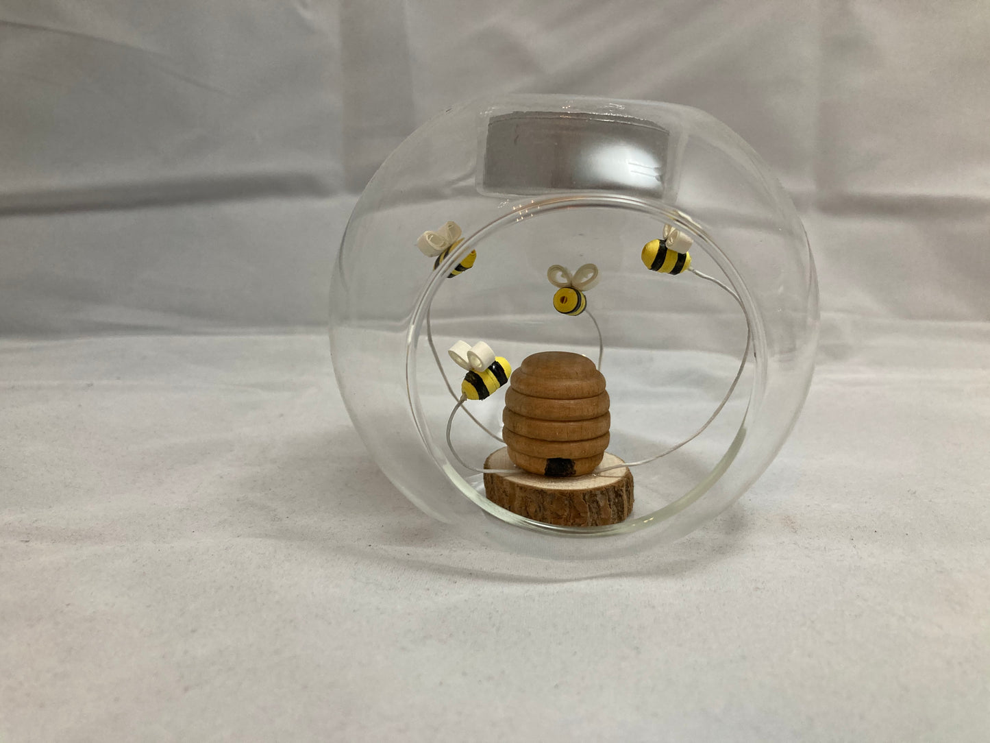 Bee hive tea light holder